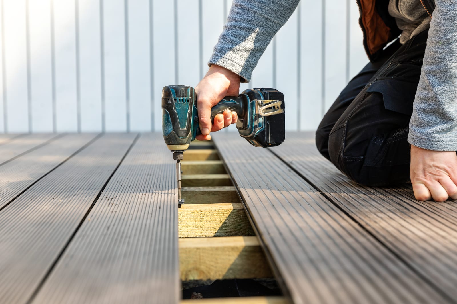 Composite decking install