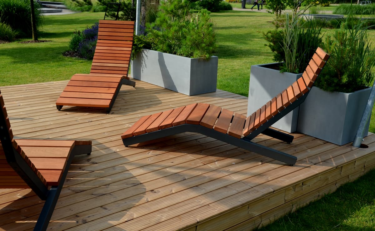 Garden deck seating
