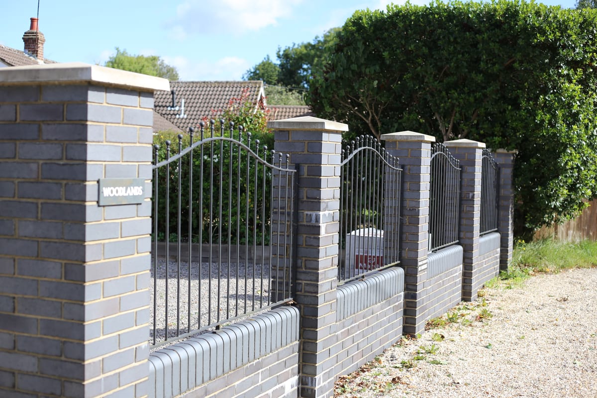 A brick and block wall in Colchester