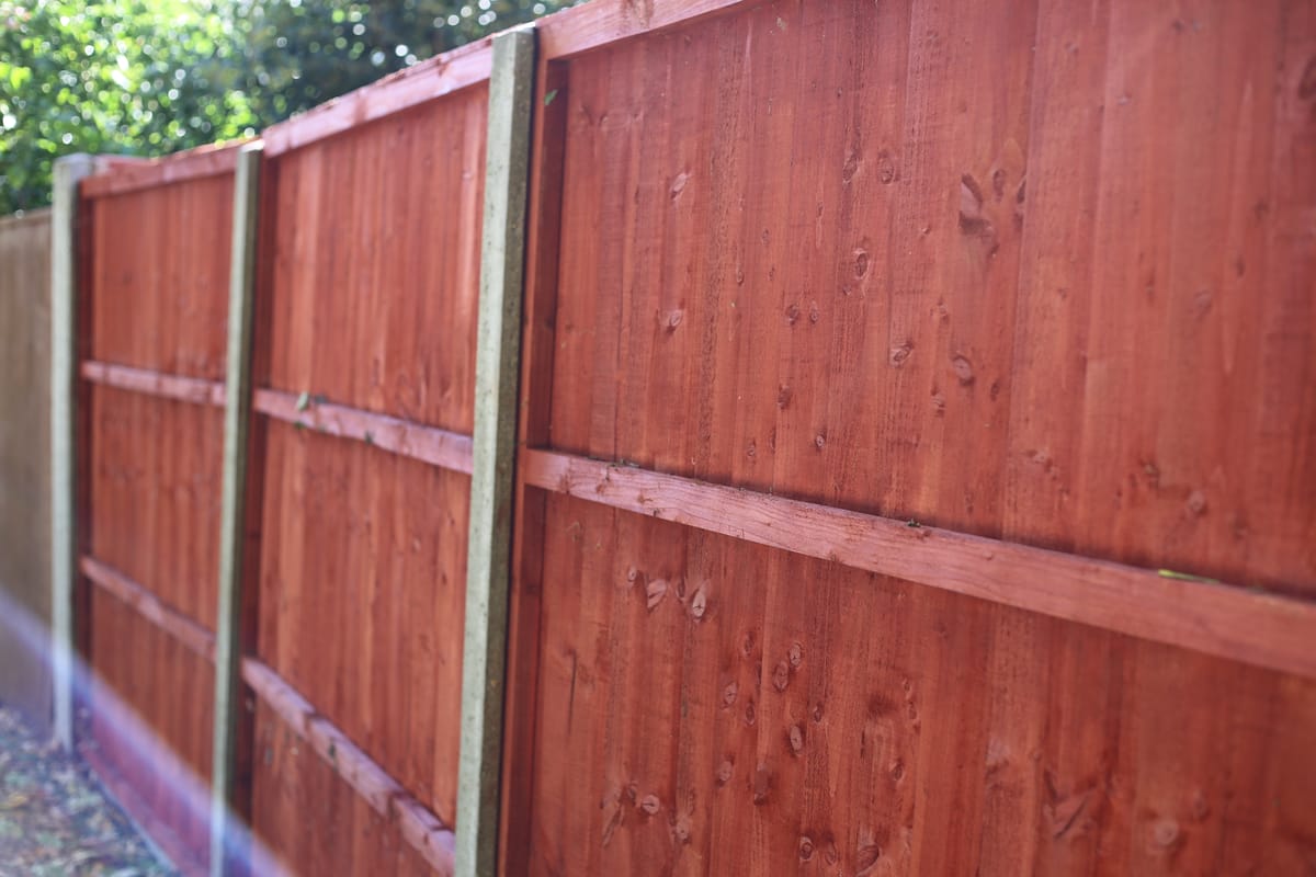 A new garden fence in Colchester