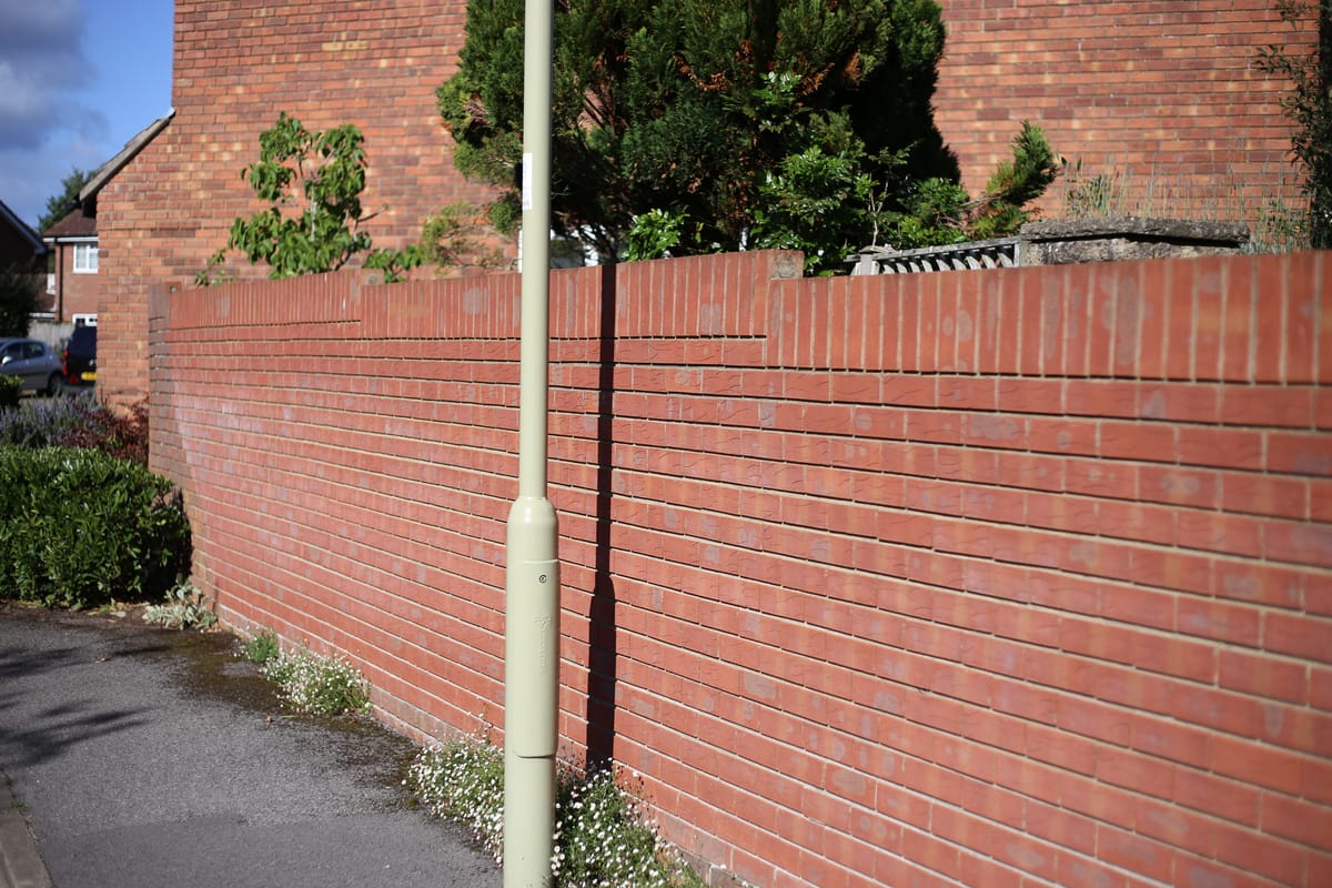 A garden retaining wall in Colchester