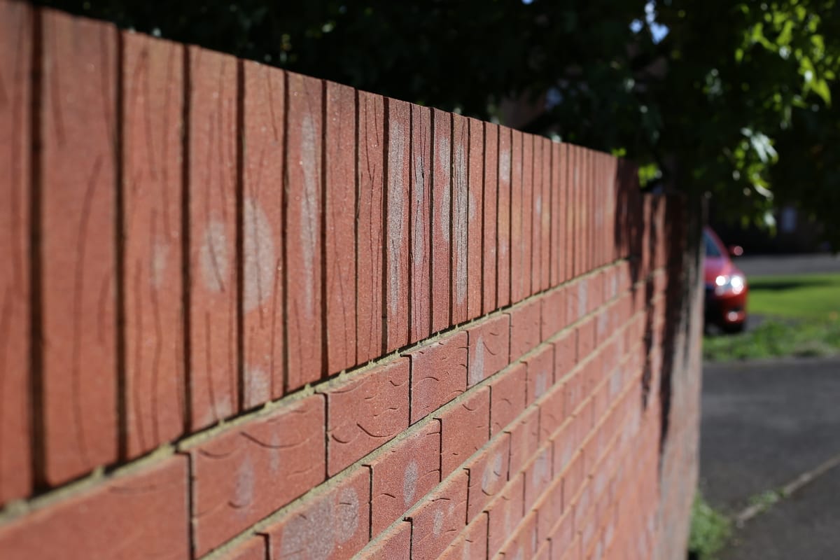 Brick retaining walls in Colchester
